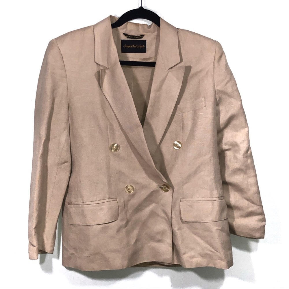 Giorgio Saint Angelo Linen Blazer Size 8